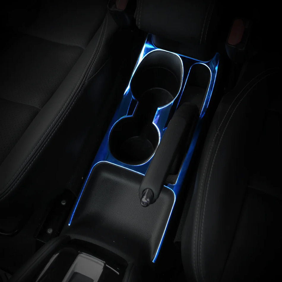 Декорация за държач за чаши Nissan Kicks 2017-2021, Неръждаема стомана, Лесен монтаж