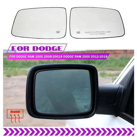 Heated Left Right Mirror Glass For Ram 1500 2500 2011 2019