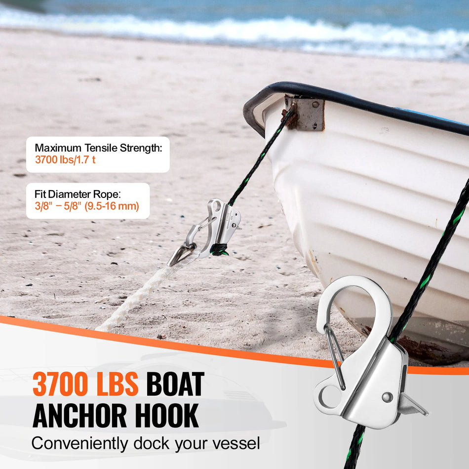 304 roostevaba terasest paadi ankru konksu klipp hoiab 3700 Lbs