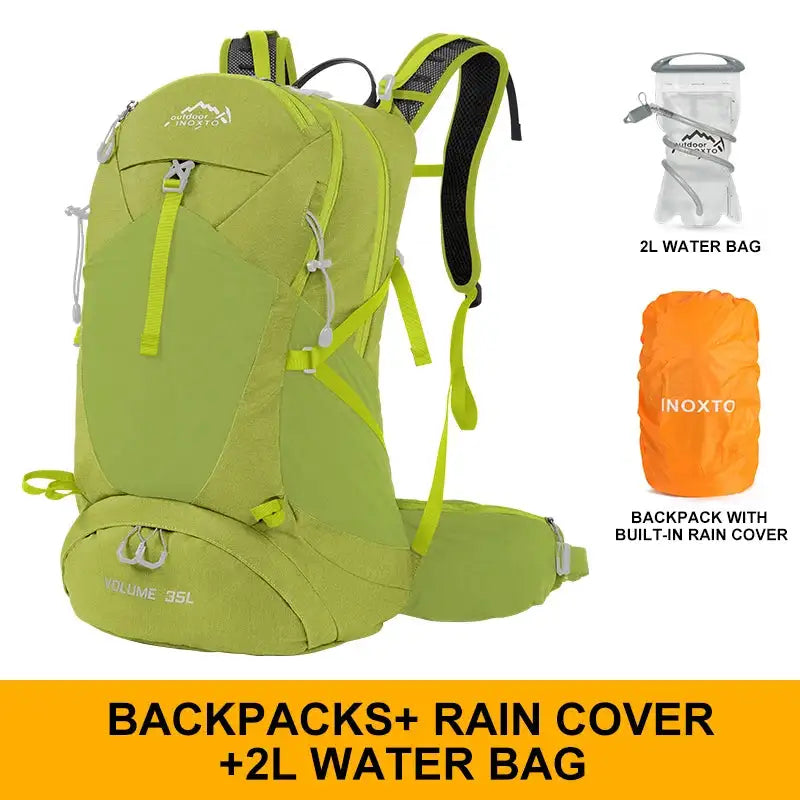 Outdoor Inox Mountaineering Backpack 35L 8107 &ndash; Waterproof FruitGreen2L