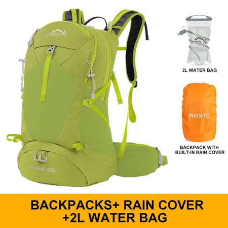 Outdoor Inox Mountaineering Backpack 35L 8107 &ndash; Waterproof FruitGreen2L