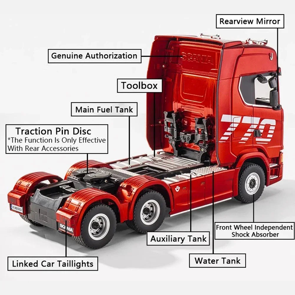 Huina 1To18 RC Truck 770S Scania Alloy &ndash; Light And Sound