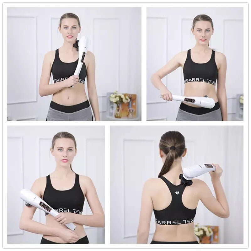 2025 NEW Electric Handheld Dolphin Massage Stick Shoulder Neck Tapping Cervical Spine Waist Legs Whole Body Meridian Relaxation &ndash; Back And Neck Relief