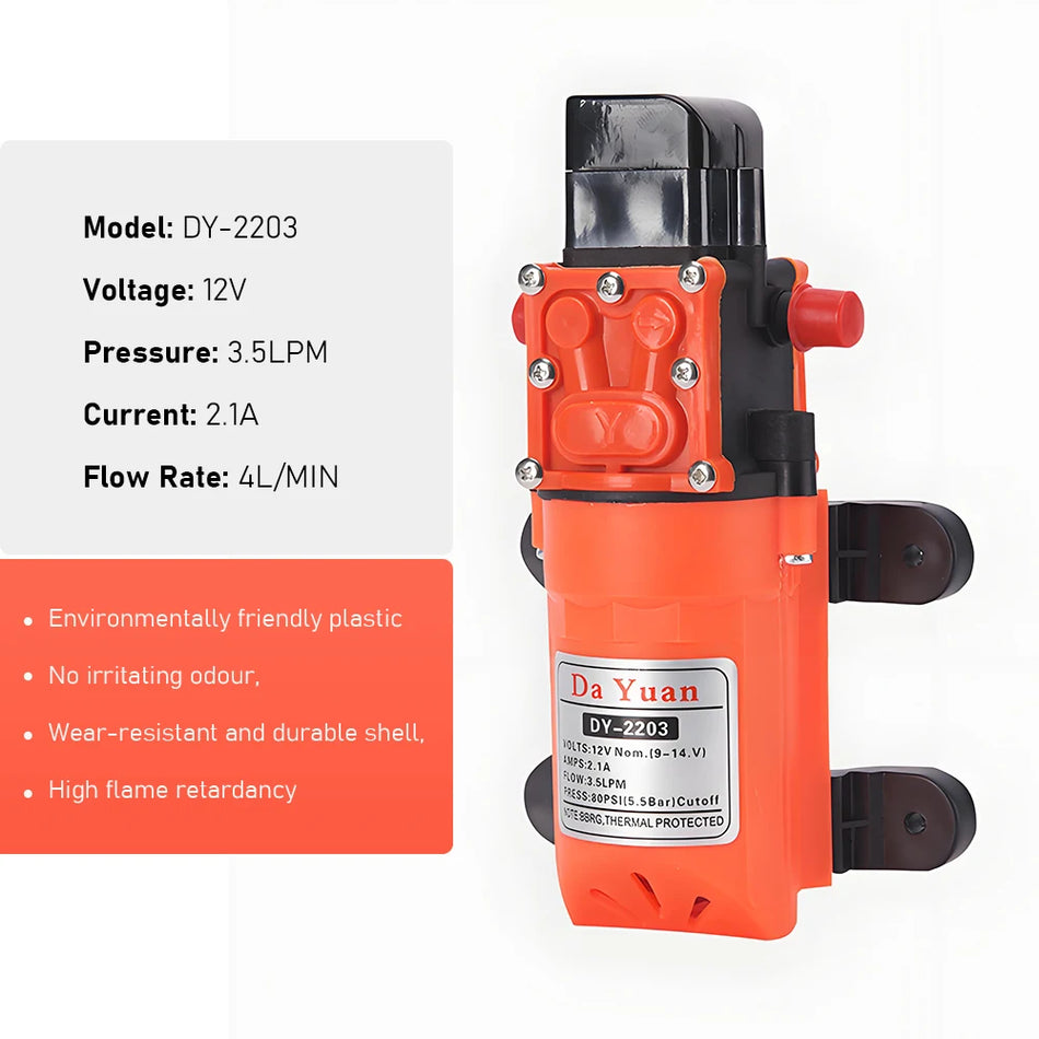 Bomba de Água de Alta Pressão Com Diafragma Automático Inteligente de Auto-Primagem Para Jardim