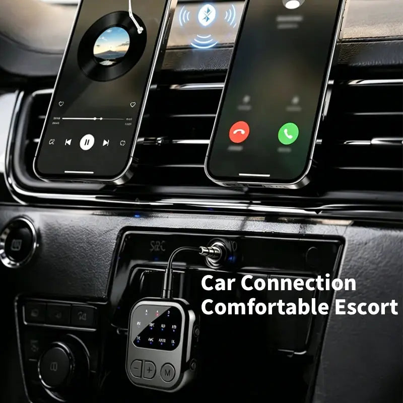 KEBIDUMEI Bluetooth 6.0 Audio Reciever Transmitter 3.5mm AUX HIFI Music Dual Stream Wireless Adapter With Mic for TV Car Flight by InterCyprus Trading Ltd