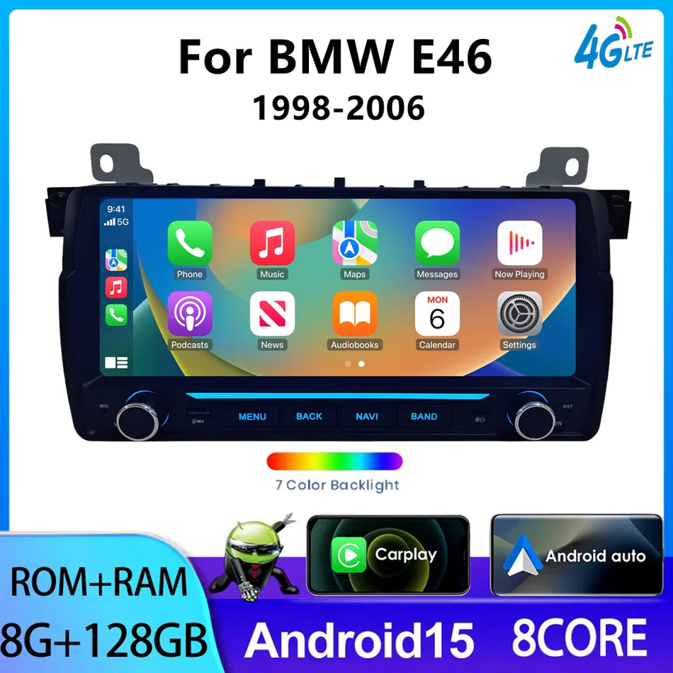 Radio auto Android Auto pentru BMW E46 M3 3 Seria Rover 75 cu navigație GPS