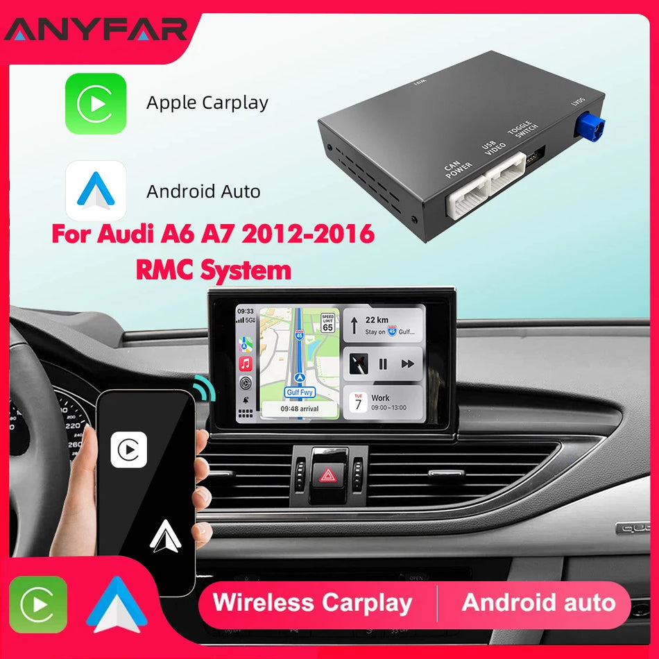 Audi A6 C7 A7 CarPlay Android Auto Retrofit Kit With Decoder Box AirPlay