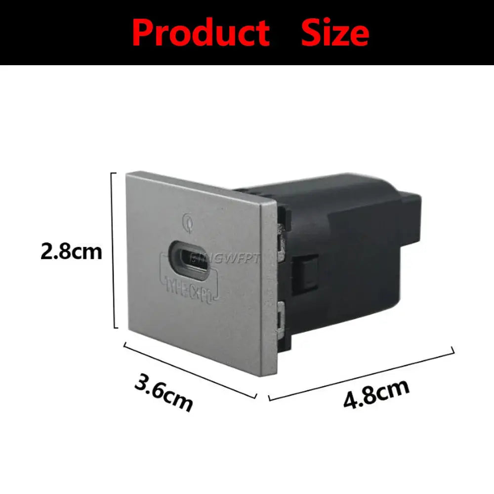 12V/24V Car USB Charger PD Quick Charge QC3.0 Auto Phone Charging Adapter Button For Ford Focus 2 MK2 2009 2010 2011 Accessories by InterCyprus Trading Ltd