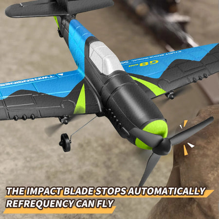 G8 RC Fighter Plane &ndash; LED Light 2CH Glider for Kids