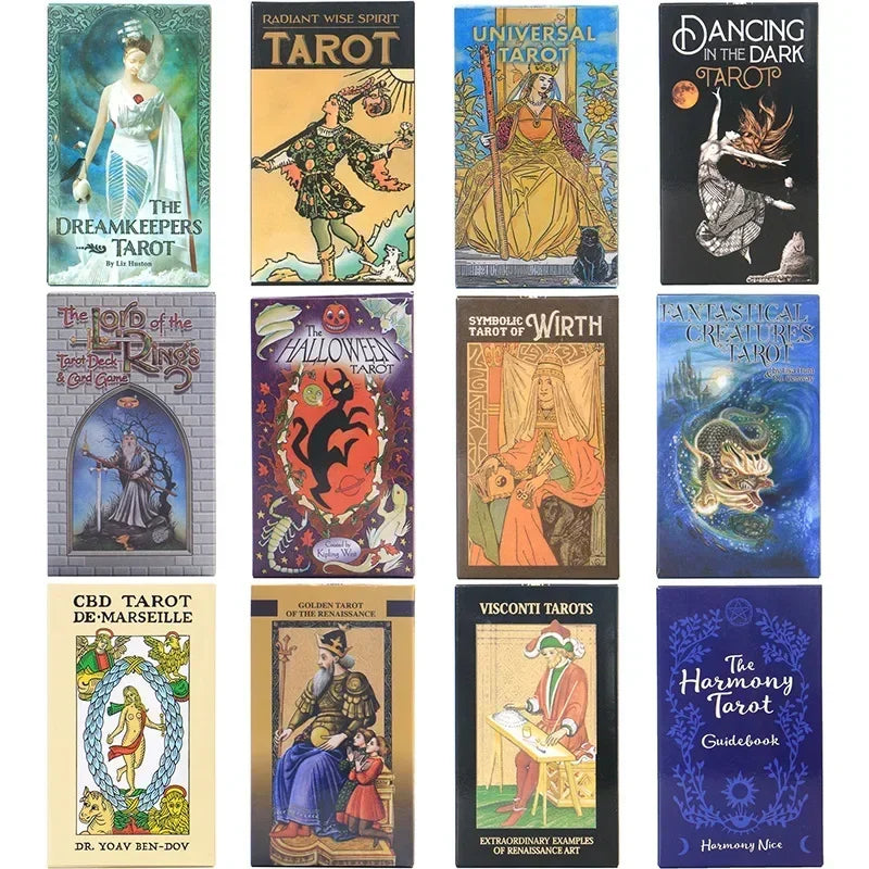 Cărți de tarot pentru divinare astrologică, pachet de oracle din hârtie pentru jocuri de petrecere