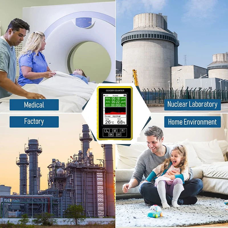 BR-9C-XR-3 Pro Handheld EMF Geiger Counter &amp; Radiation Detector