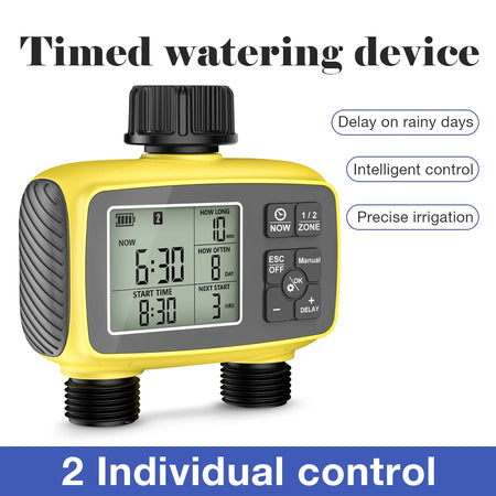 Large Screen Digital Water Timer &ndash; Efficient Watering Control For EU contries