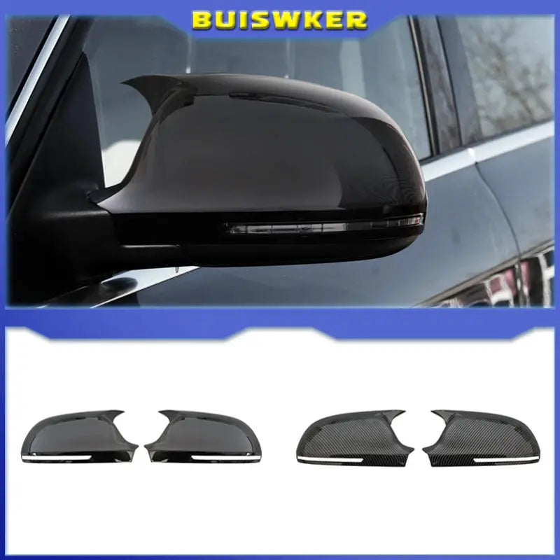 Side Wing Mirror Covers Replacement For Audi A3 A4 A5 B8 Q3 A6 by InterCyprus Trading Ltd
