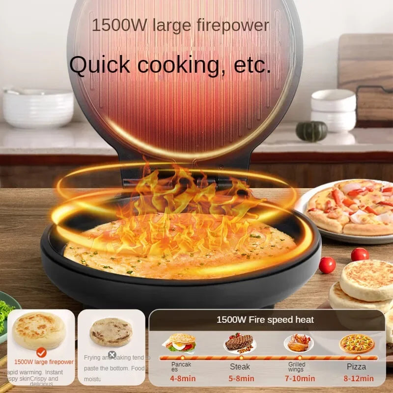 Dvojstranný výrobník crepov s vysokým výkonom 1500W pre domáce použitie