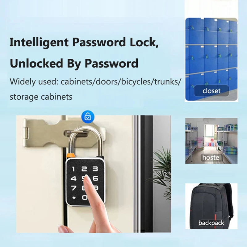 Luxuglow 3 In 1 Tuya Smart Padlock &ndash; Biometric Unlock