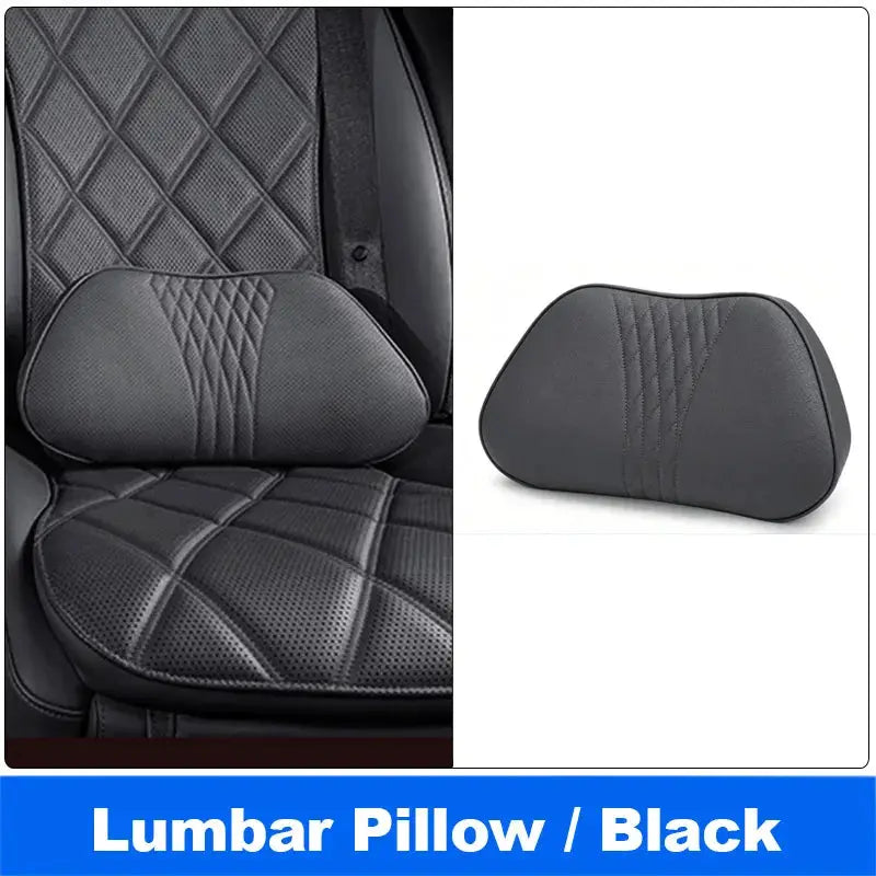 Vtear Universal Car Neck Lumbar Cushion Memory Foam Support Pillow Anti-Scratch Seat Parts Interior Modification Accessories by InterCyprus Trading Ltd