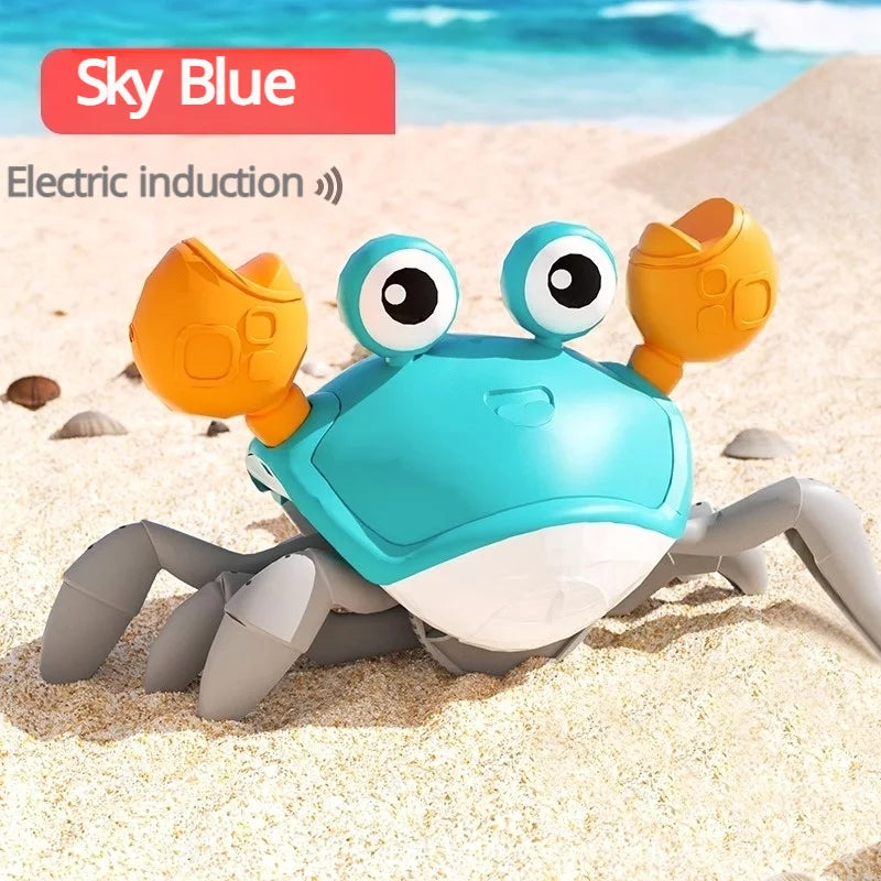 Interactive Musical Electric Crab Toy for Toddlers - Crawling, Educational &amp; Fun Christmas Gift blue / 12cm / CHINA