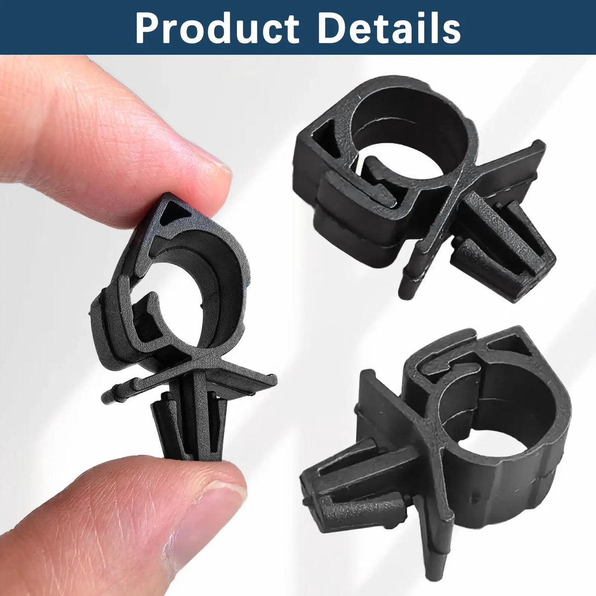 10pcs Nylon Wiring Harness Clips Cable Clamps For Car Engine Door Trim Wire Loom Retainer Fastener Kit by InterCyprus Trading Ltd