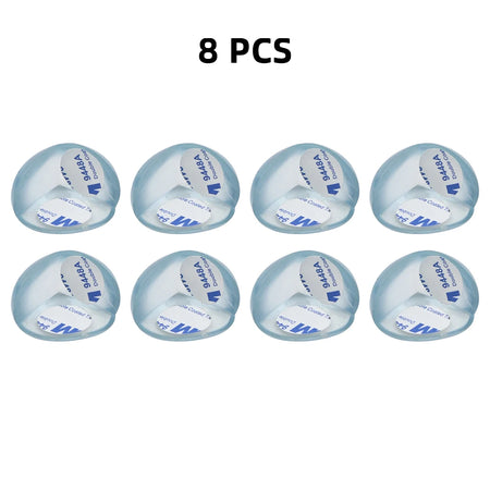 Transparent Baby Safety Silicone Corner Protectors 8PCS Round Shaped