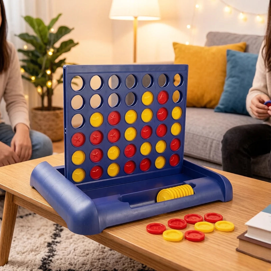 Vouwbaar Connect 4 Bordspel Voor Kinderen En Gezinsreizen