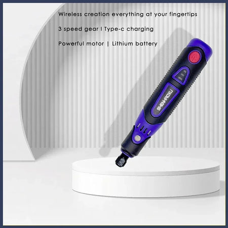 SHENHAOXU Cordless 3-Speed Mini Rotary Tool Grinder for Home DIY