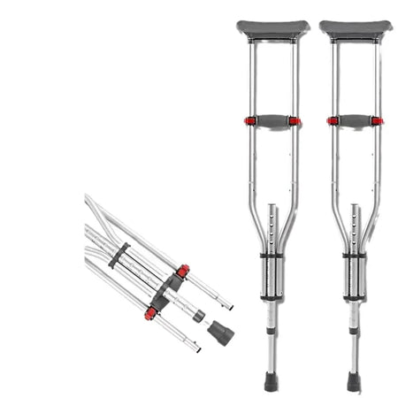 Boxym Aluminum Alloy Detachable Crutches &ndash; Lightweight and Adjustable Mobility Aid