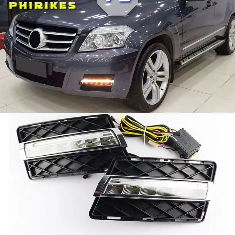 Mercedes GLK Fari Antinebbia LED DRL Freccia Gialla 2008-2012