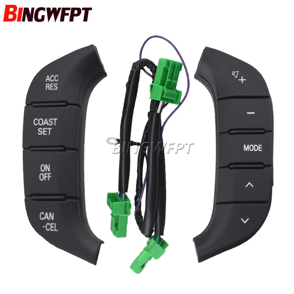 Black Steering Wheel Cruise Control Switch Button 8602A045 8701A383 8602A006 8701A066 For Mitsubishi Pajero 2007-2016 by InterCyprus Trading Ltd