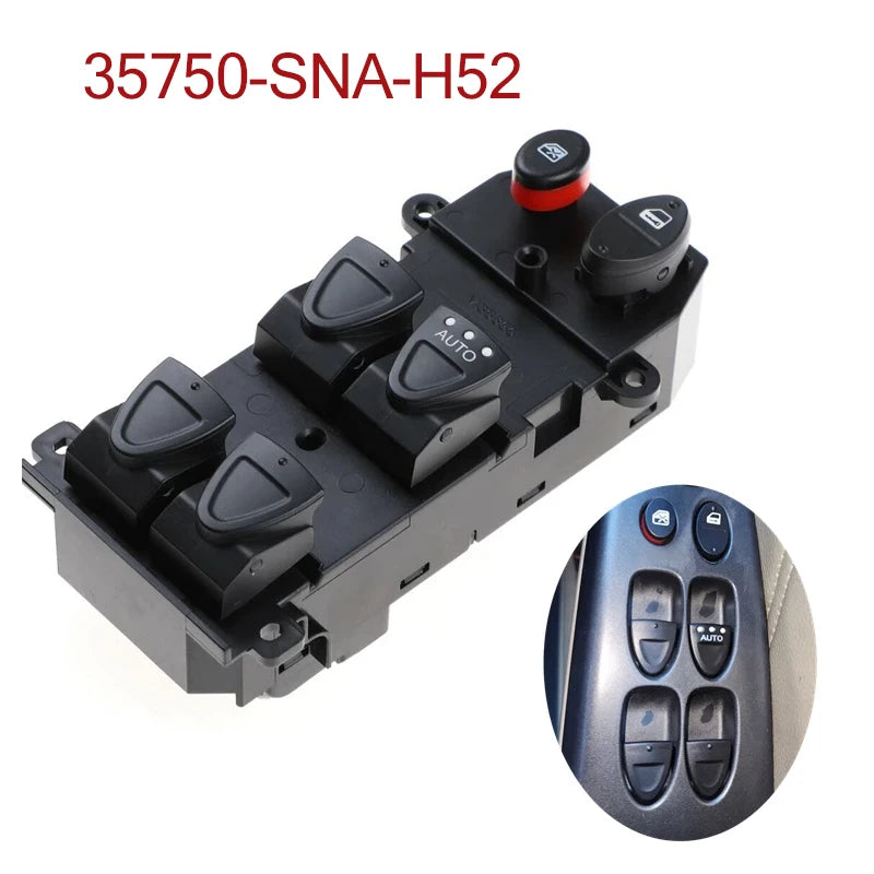 Elektros langų jungiklis Honda Civic 2006-2011 Priekinė kairė vairuotojo, 22 kontaktai, tiesioginis prijungimas ir naudojimas