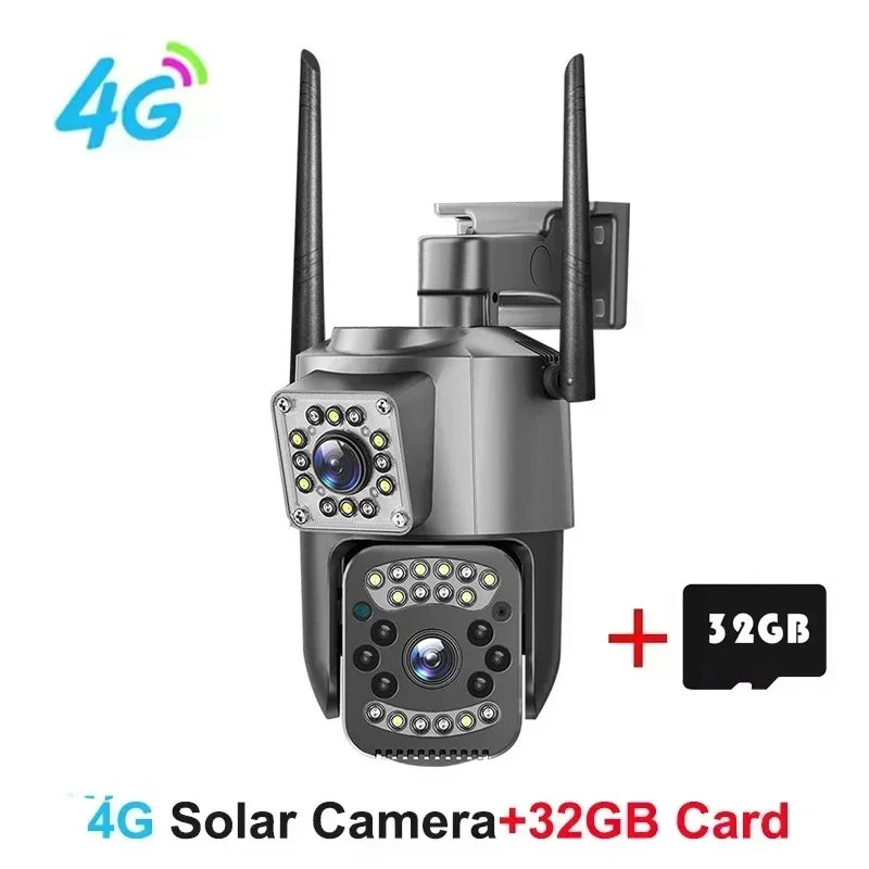 4G Sim Card Camera 8MP 4K Dual Lens IP PTZ &ndash; Night Vision