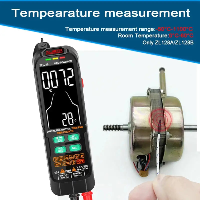 Professional Digital Multimeter 9999 TRMS LCD USB Tester