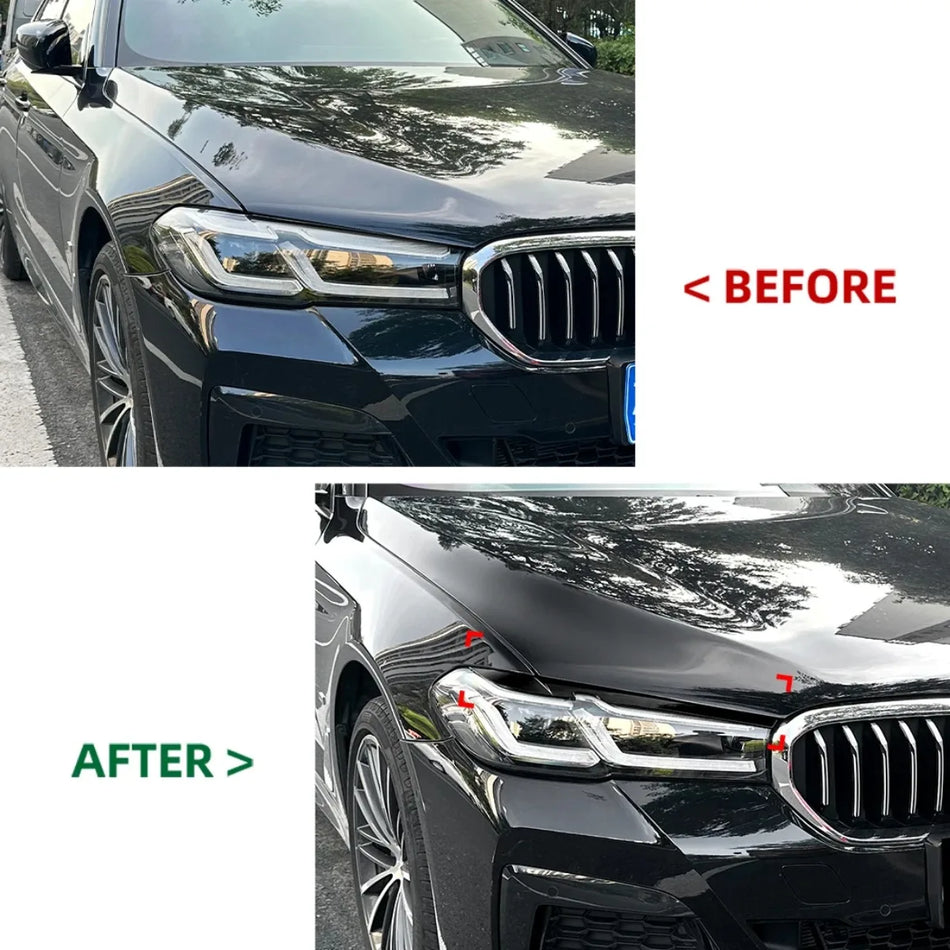 Protections de phares avant pour BMW Série 5 G30 G31 LCI 2021-2023