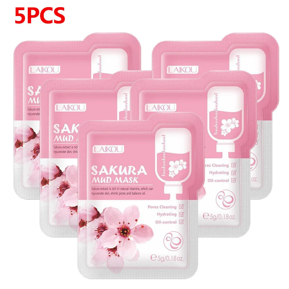 Collagen Peel Off Mask for Deep Cleansing, Moisturizing &amp; Oil-Control 5PCS face mask