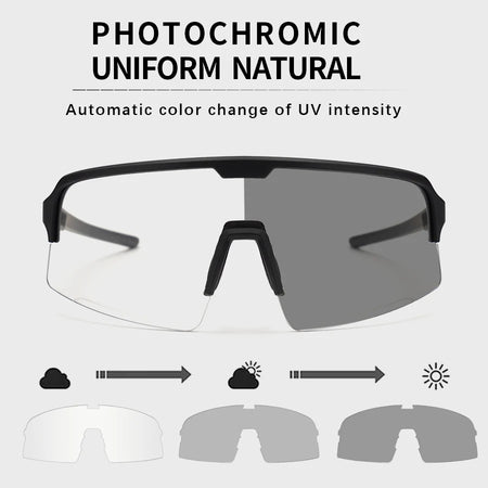 ELICIT Photochromic Sports Cycling Glasses &ndash; Anti-Glare and UV Protection