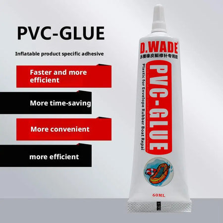 60ML PVC Adhesive Inflatable Boat Repair Glue SUP Repair Glue Tubes Inflatable Boat Paddle Board Kayak Tube Repair Glue