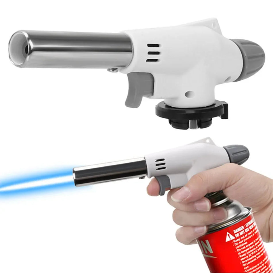 Přenosný plastový butanový hořák na grilování, kempování, vaření