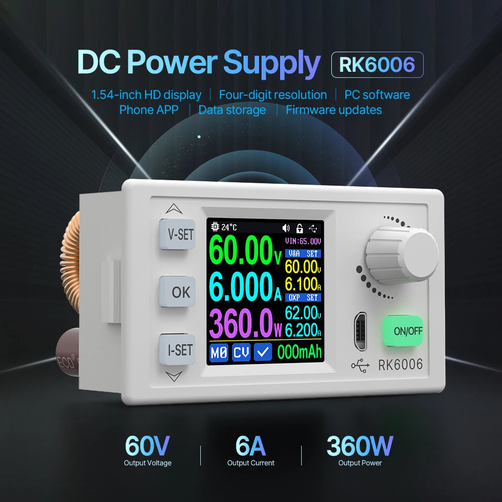 RK6006 DC Regulated Power Supply &ndash; USB Firmware Upgrade