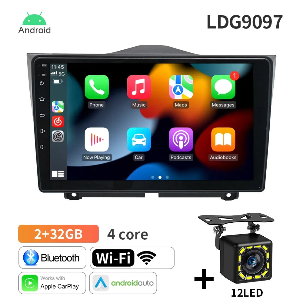 9 Inch CarPlay Android Auto Radio Lada Granta Cross - GPS 2 32Carplay 12LED