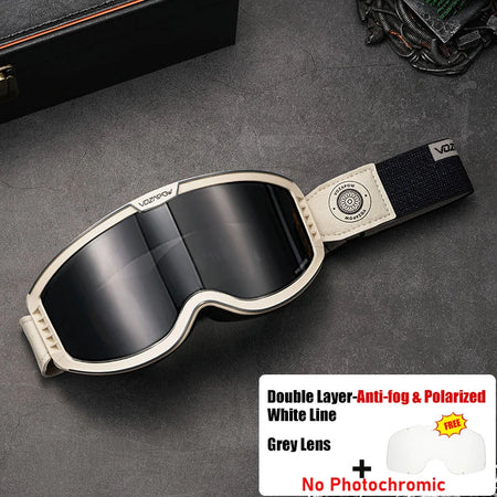 Vozapow Motorcycle Goggles &ndash; Photochromic Anti-Fog Protection Polarized 03 / as shown / CHINA