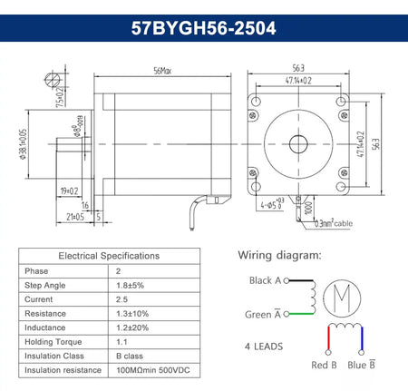 Nema23 CNC Stepper Motor Kit &ndash; Exceptional Precision and Power 1pc Nema23 1.1N.M / CHINA / 1pc TB6600
