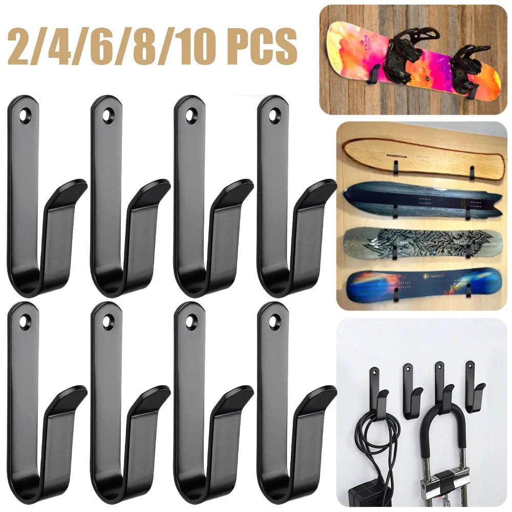 2/4/6/8/10 Pcs Solid Steel Snowboard Wall Mount &ndash; Durable