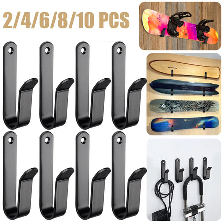 2/4/6/8/10 Pcs Solid Steel Snowboard Wall Mount &ndash; Durable