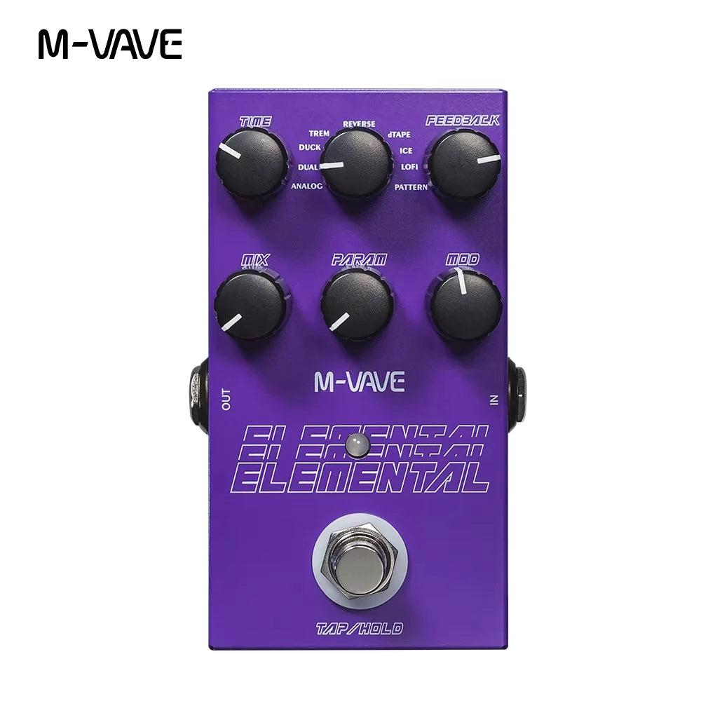 M-Vave-Classic Delay Effect Pedal &ndash; 600ms Delay Time Mini Elemental