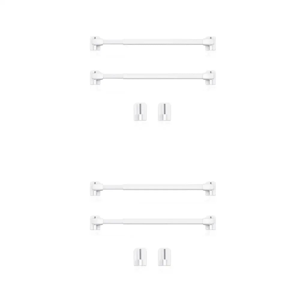 2/4PCS Adjustable Curtain Rod Extendable Bathroom Bar Shower Telescopic Poles Without Drilling Hanger Rods for Kitchen Home Hote by InterCyprus Trading Ltd