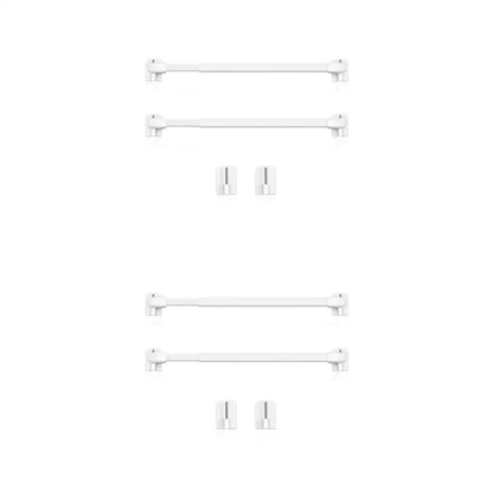 2/4PCS Adjustable Curtain Rod Extendable Bathroom Bar Shower Telescopic Poles Without Drilling Hanger Rods for Kitchen Home Hote by InterCyprus Trading Ltd