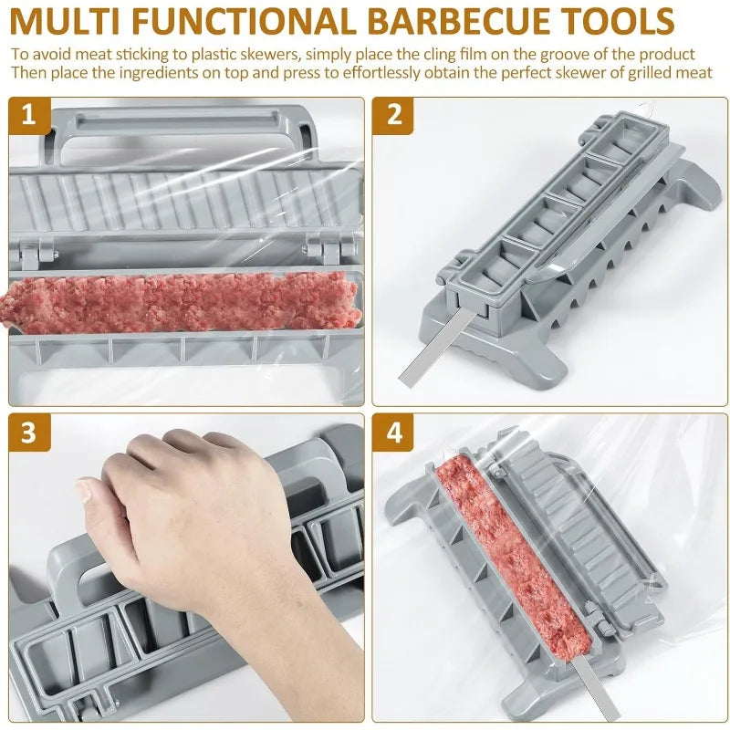 Manual Kebab Maker for Perfect BBQ Skewers at Home
