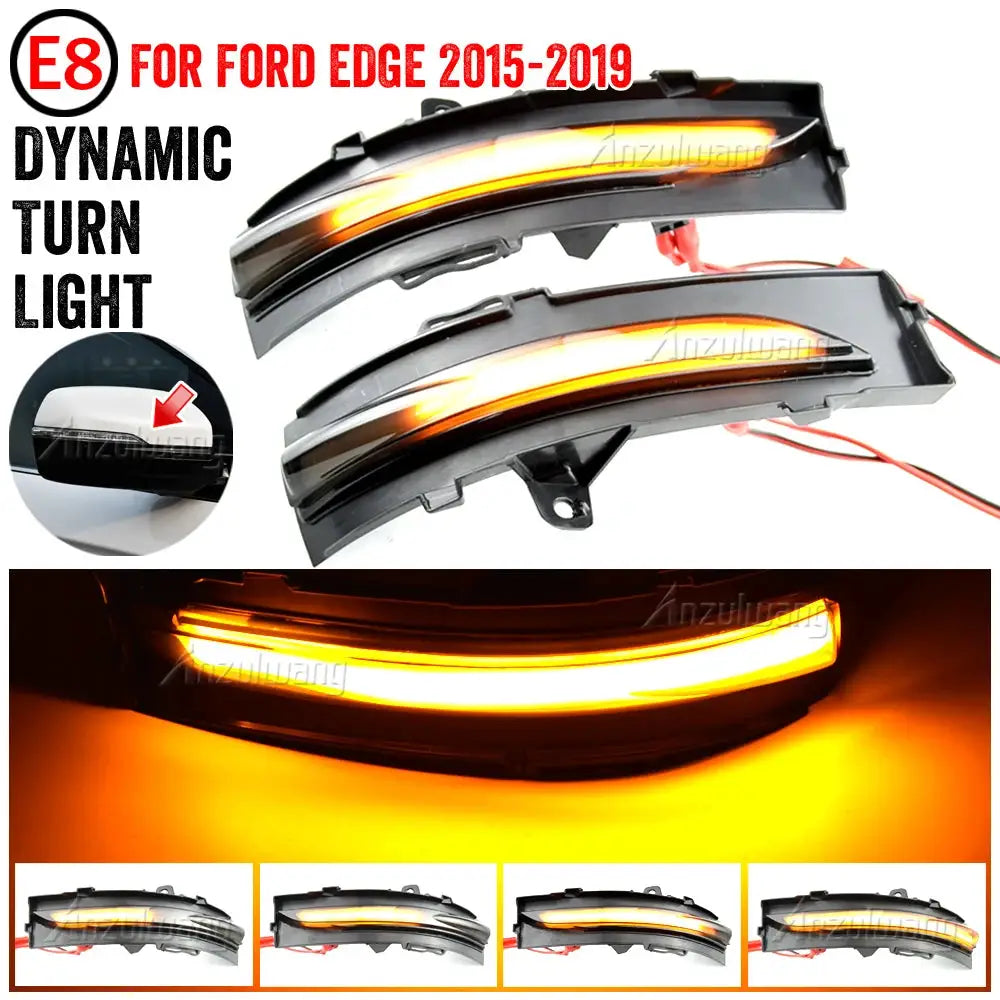 LED Dynamic Turn Signal Lights for Ford Edge ST 2015-2019 by InterCyprus Trading Ltd