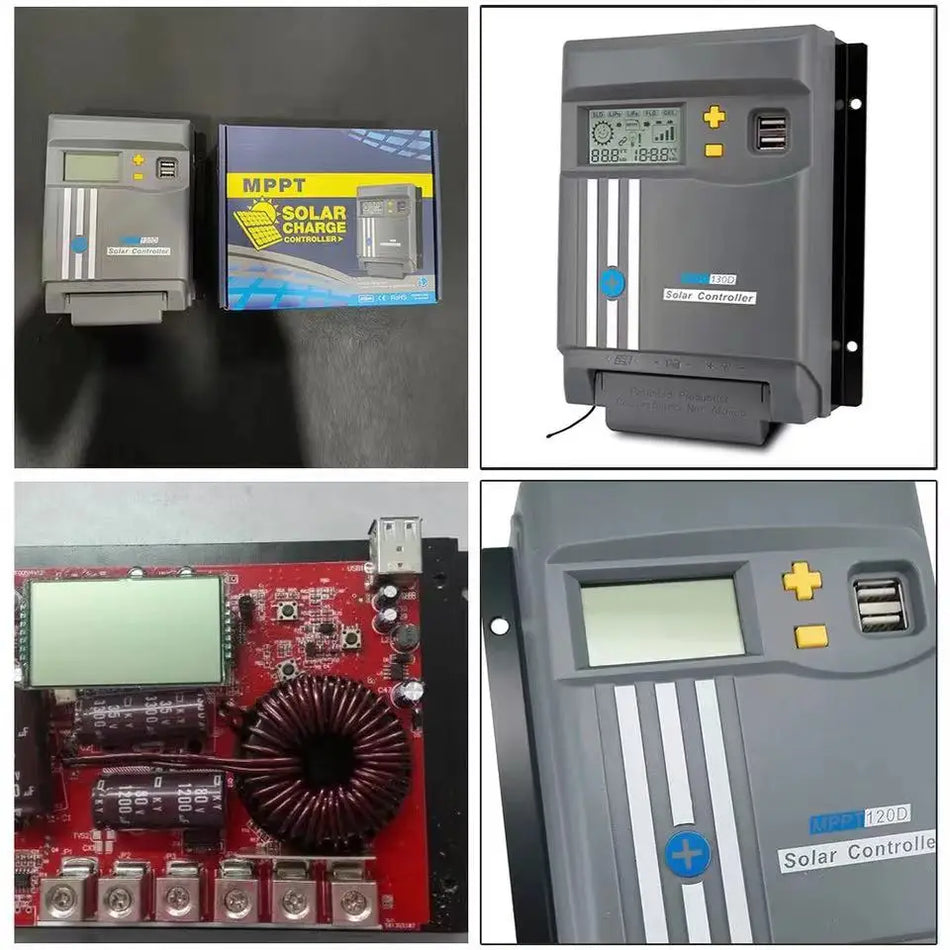 MPPT Solar Charge Controller 10A 20A 30A 40A WiFi 12 24V LCD