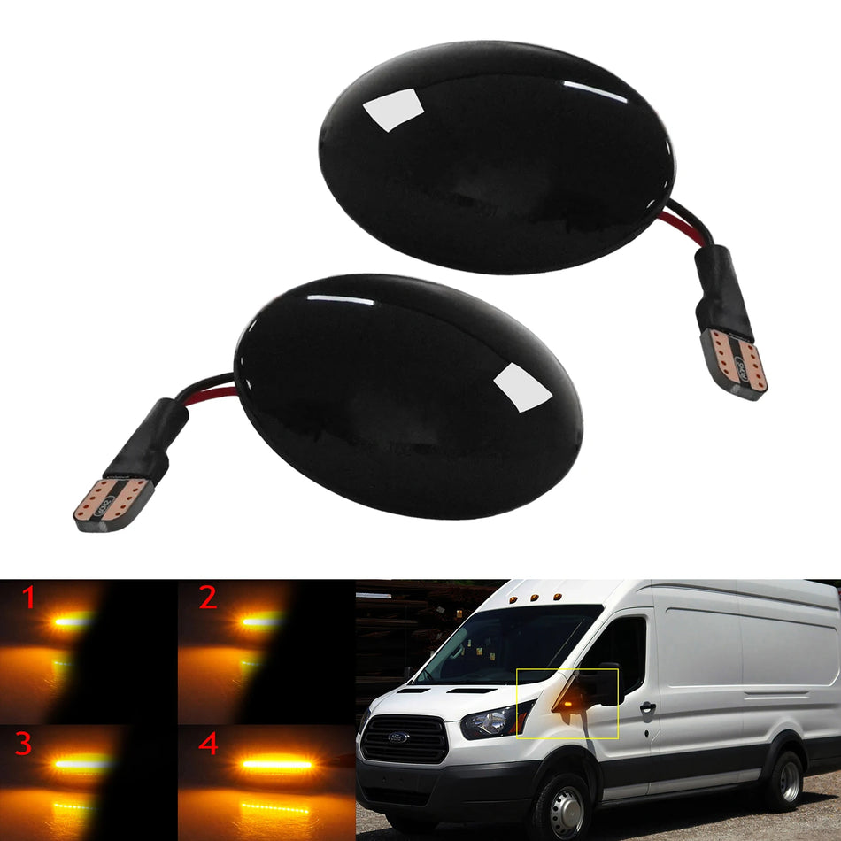 Feux indicateurs latéraux LED dynamiques pour Ford Transit MK7 MK6 Fiesta Ka Mondeo