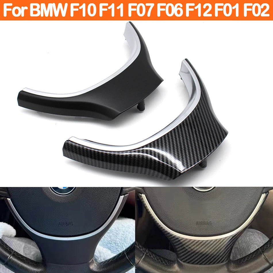 Steering Wheel Trim Panel Cover for BMW 5 Series 5 Series GT 6 Series 7 Series PC and ABS